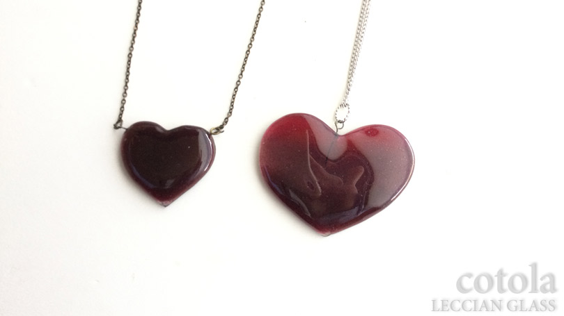 シェイプアクセサリー　Tomoeさんガラスフュージング作品｜岐阜cotola｜レチアンガラス資格認定講座