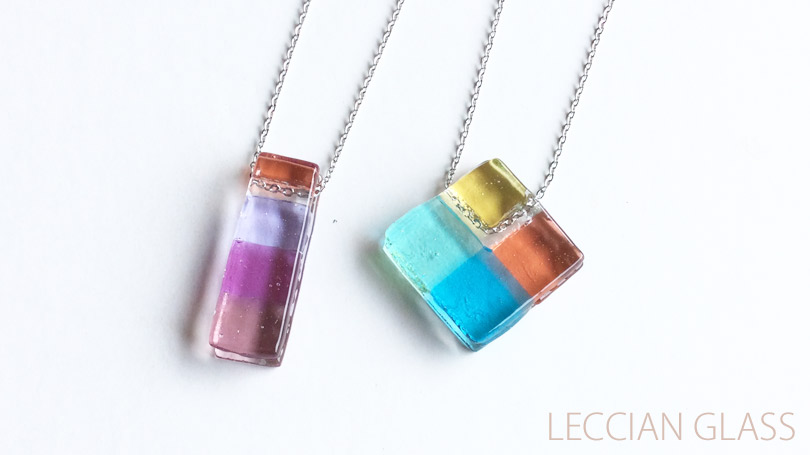 Shibuさんガラスフュージング作品｜ホール・アクセサリー｜岐阜cotolaレチアンガラス資格認定講座