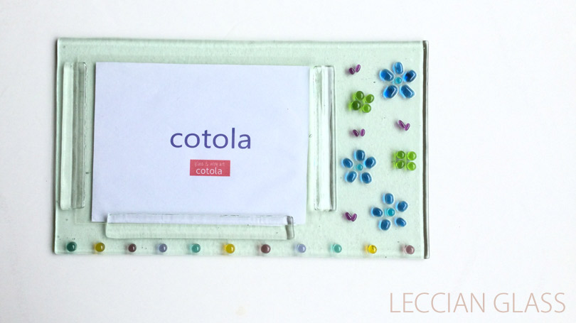 Shibuさんガラスフュージング作品｜フォトフレーム｜岐阜cotolaレチアンガラス資格認定講座