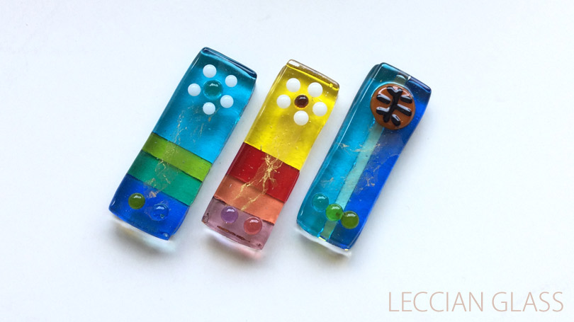 Shibuさんガラスフュージング作品｜箸置き｜岐阜cotolaレチアンガラス資格認定講座