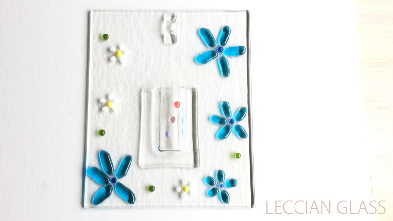 Shibuさんガラスフュージング作品｜一輪挿し｜岐阜cotolaレチアンガラス資格認定講座