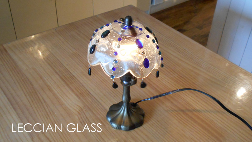 FM さんガラスフュージング作品【アンティーク・ランプ】マスターコース｜ガラスフュージング・レチアンガラス資格認定講座