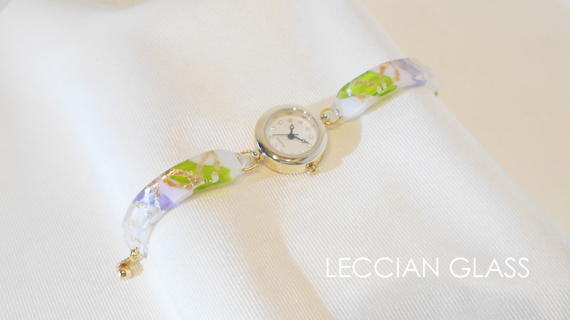 sasa さんガラスフュージング作品【ガラスの腕時計】マスターコース｜ガラスフュージング・レチアンガラス資格認定講座